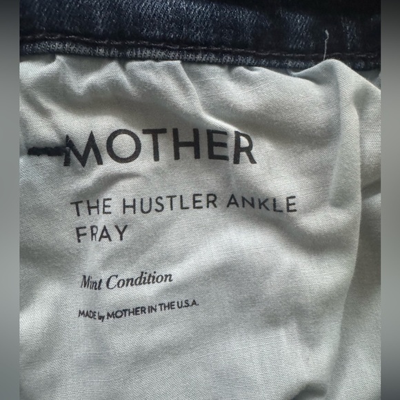 Mother The Hustler Ankle Fray jeans Mint Condition 32 - Picture 8 of 10